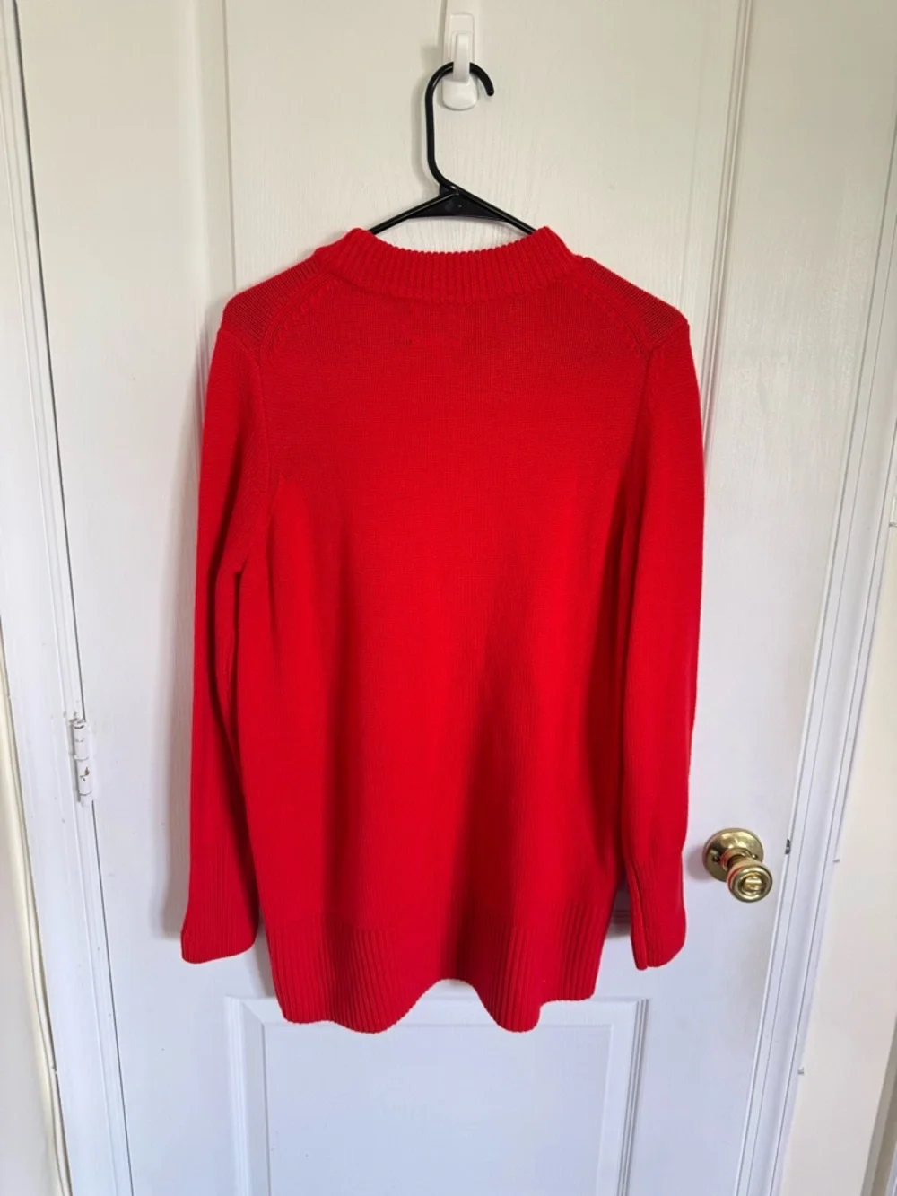 Tuckernuck Bexley Wool Crew Sweater in Poppy Red - Picture 8 of 8